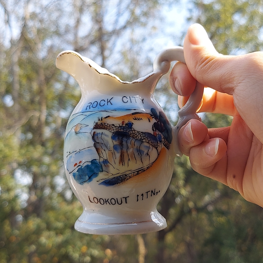 Vintage Rock City Souvenir Pitcher Lookout Mountain, Georgia